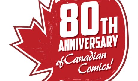 80tth anniversary of Canadian Comic logo
